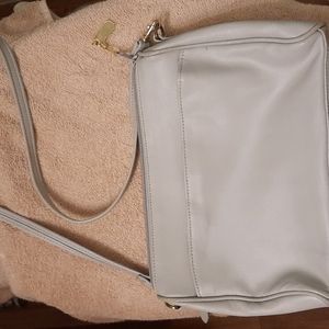 Light Grey cross body purse.